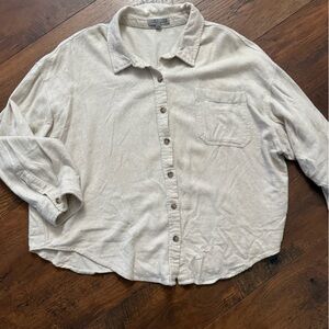 Elegant Cream Button-Down Shirt